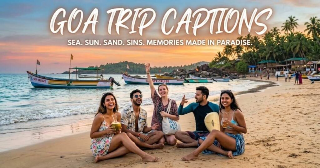 Goa Trip Captions