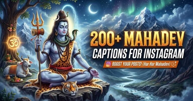 Mahadev Captions for Instagram