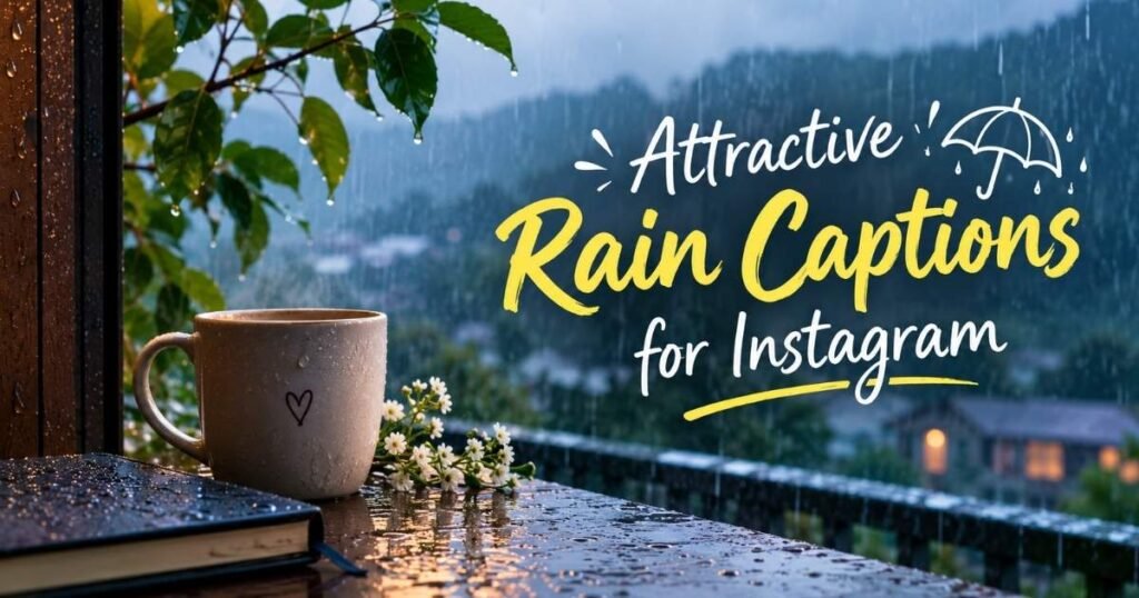 Attractive Rain Captions for Instagram