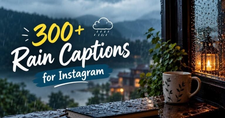 Rain Captions for Instagram