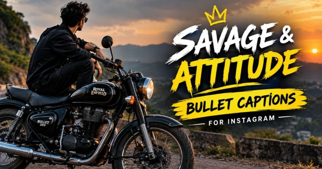 Savage & Attitude Bullet Captions for Instagram